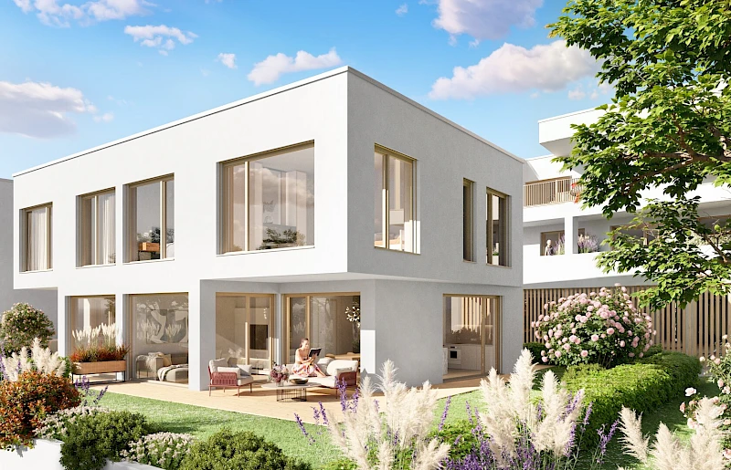 ALT EGGENBERG- DOPPELHAUSHÄLFTE mit Garten & Blick ins Grüne - 4 Zimmer